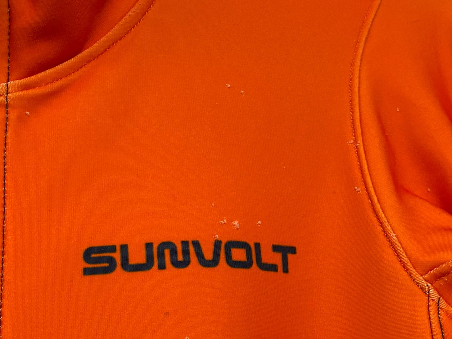 JC671 サンボルト SUNVOLT 長袖 ワンピース オレンジ L 裏起毛 ※汚れ、擦れ