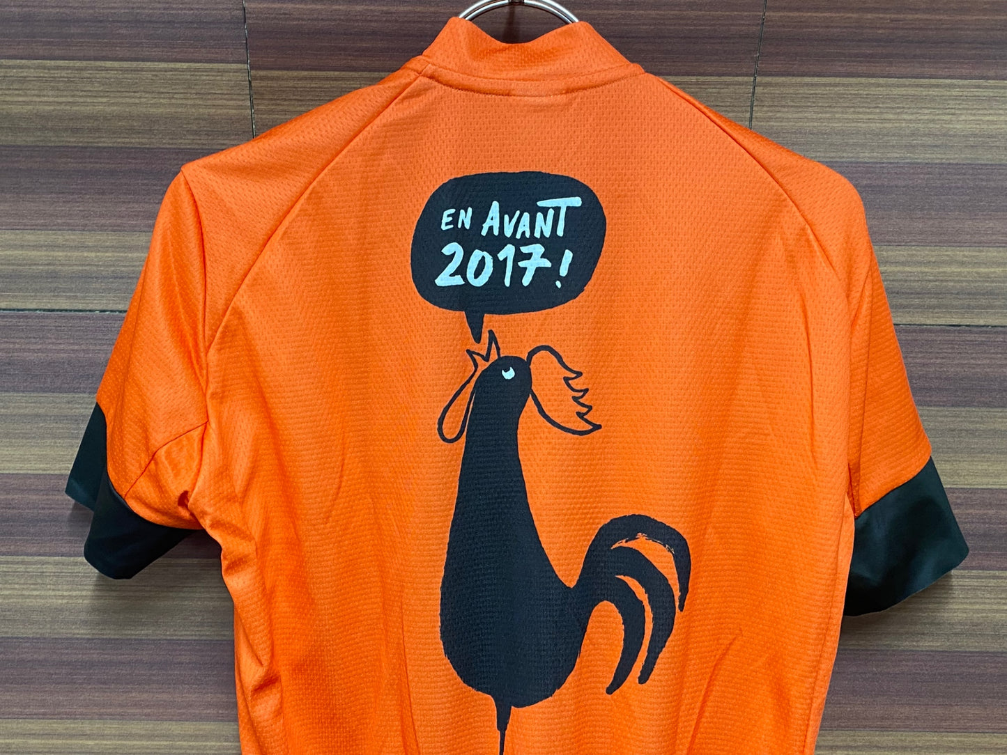 IT944 ルコックスポルティフ le coq sportif 半袖 サイクルジャージ オレンジ M