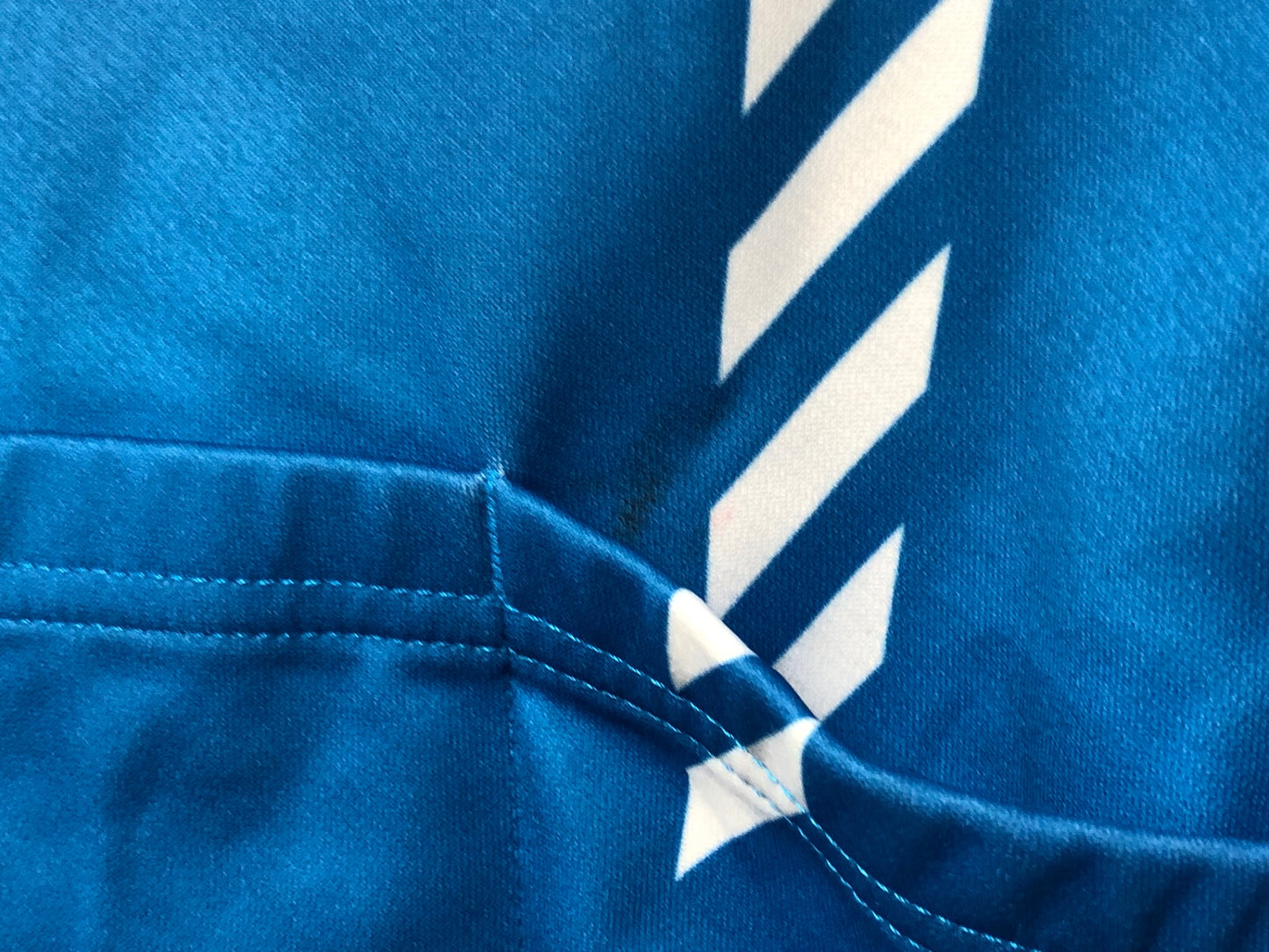 IY175 シマノ SHIMANO 長袖 サイクルジャケット オレンジ 青 S 裏起毛 ※スレ小穴