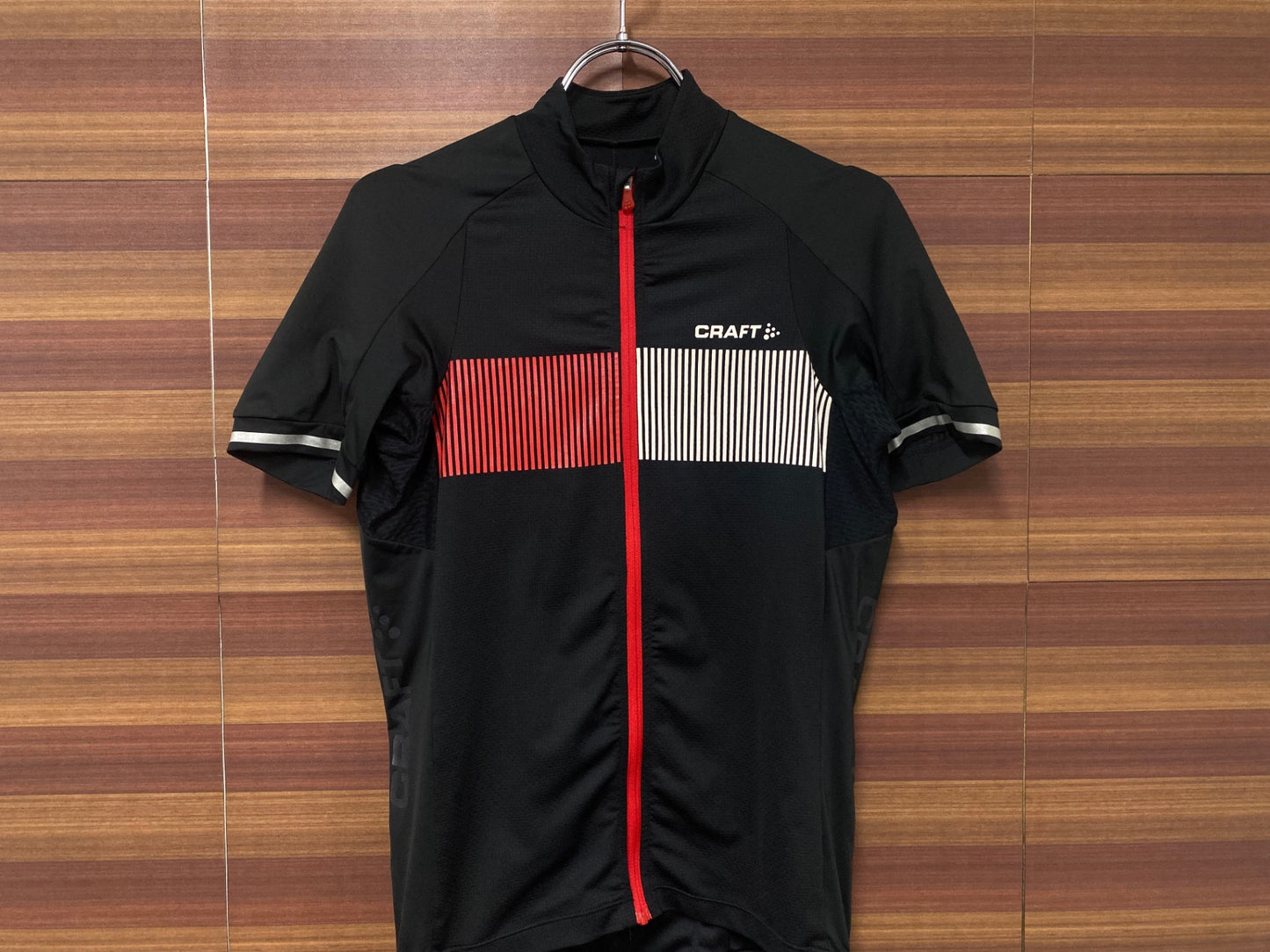 IR963 クラフト CRAFT 半袖サイクルジャージ Sサイズ 黒赤