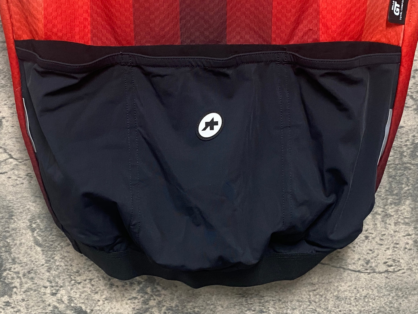 JB909 アソス ASSOS MILLE GT GRIPPETTO 半袖 サイクルジャージ 白 赤 S