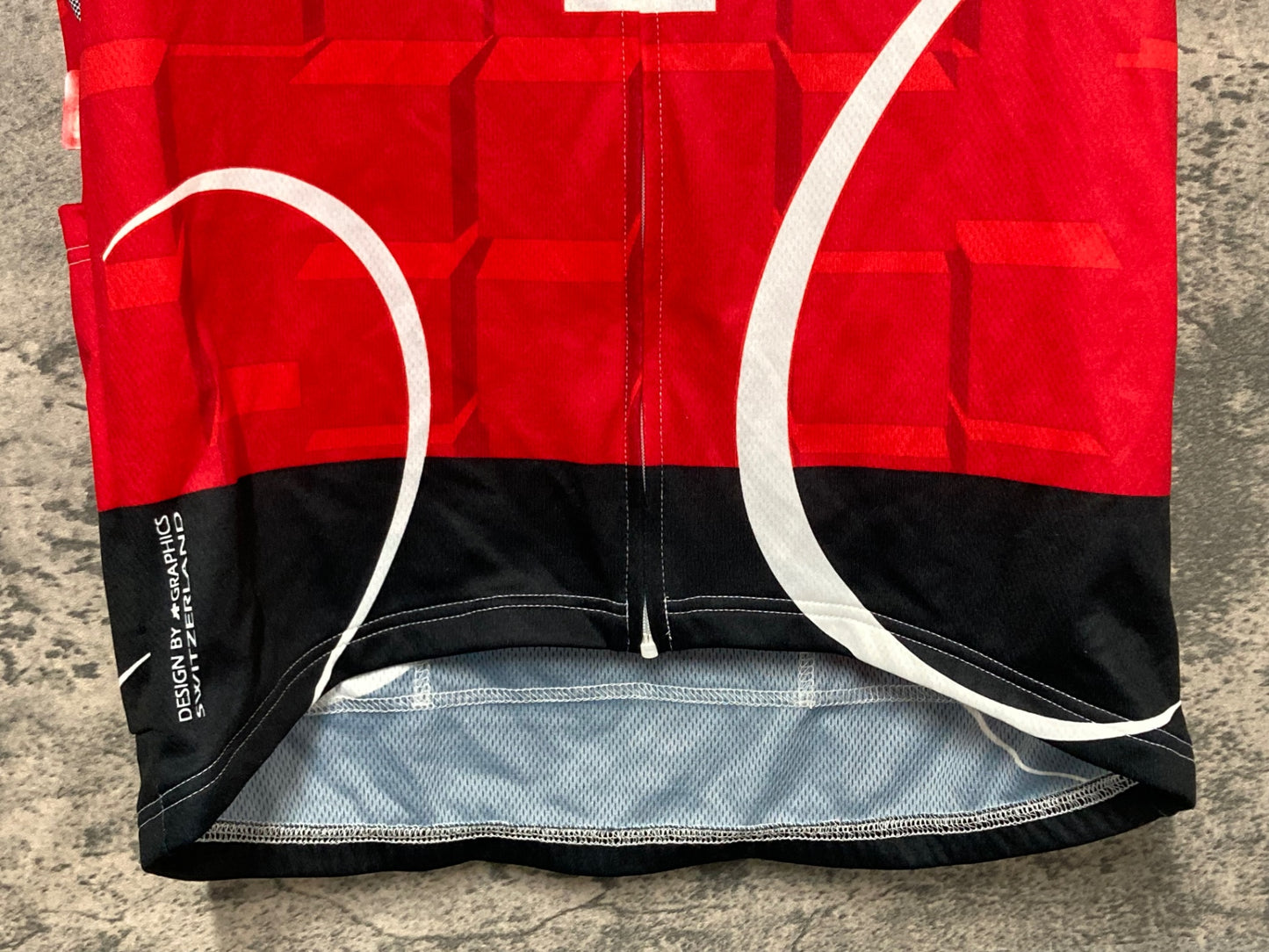 IW717 アソス assos 半袖 サイクルジャージ 白 赤 M