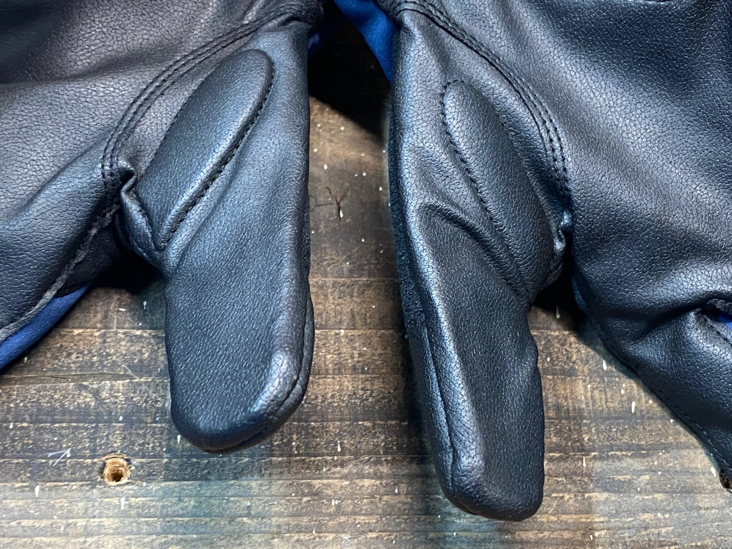 IP117 モンベル mont-bell 長指 グローブ 紺 黒 M 裏起毛 GORE-TEX INFINIUM