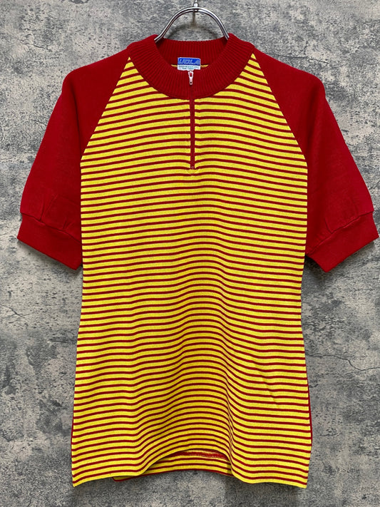 JA364 UCLA 長袖サイクルジャージ 92-96 赤黄 ヴィンテージ