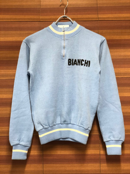 IT693 EUROACRIILビアンキ Bianchi 長袖メッシュ サイクルジャージ 水色 46