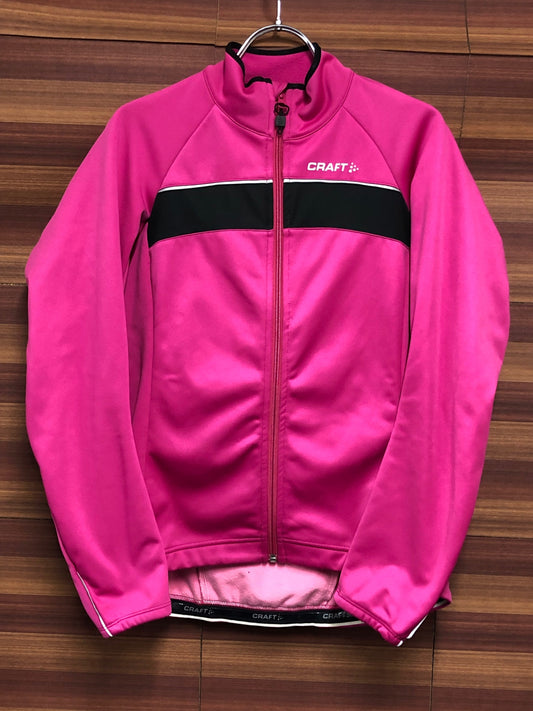 IR913 クラフト CRAFT 長袖 サイクルジャケット ピンク S 裏起毛