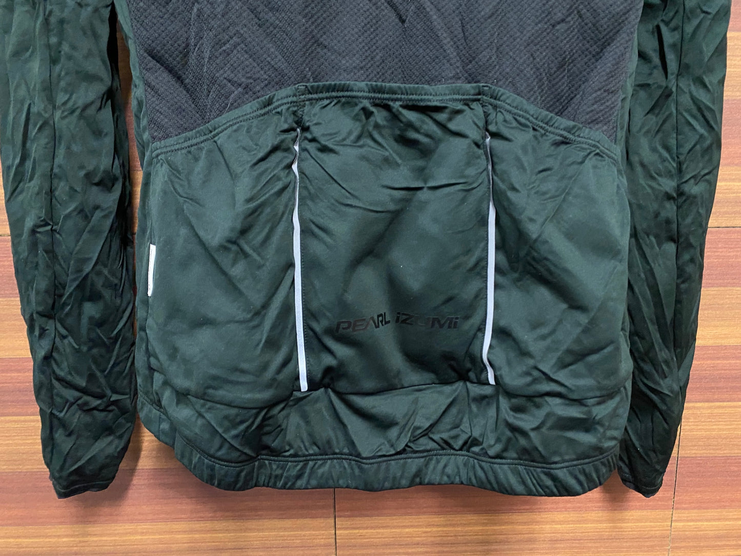 IP912 パールイズミ PEARL iZUMi 長袖 サイクルジャージ 黒 深緑 L 防風