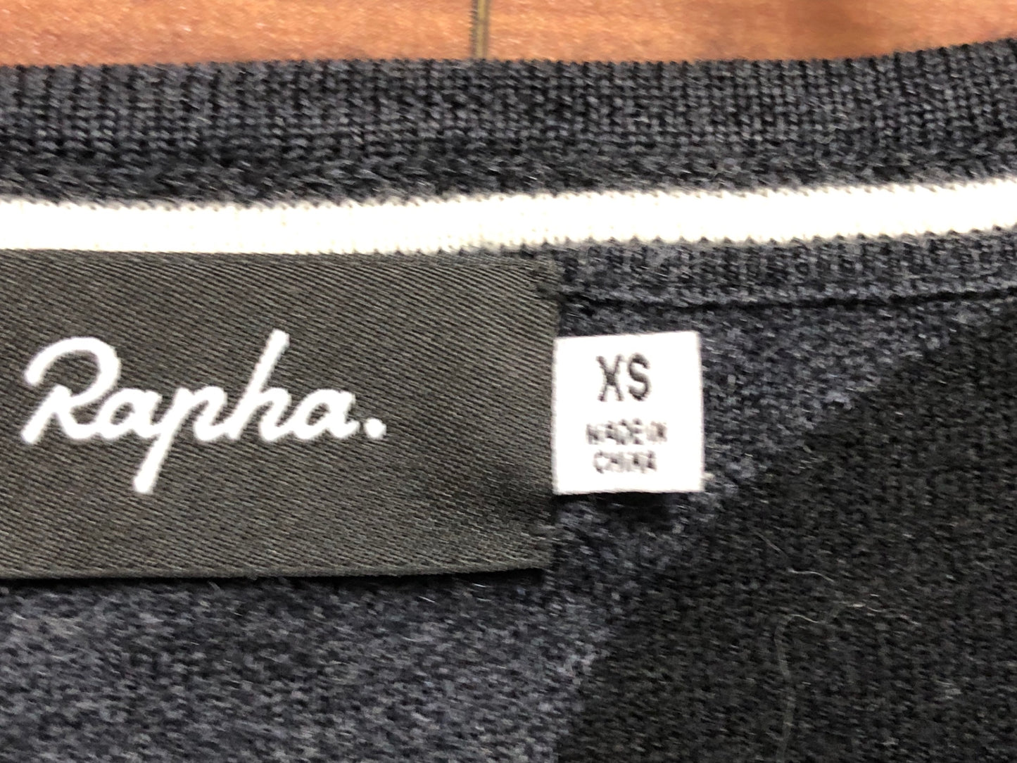 IQ872 ラファ Rapha DOUBLE KNIT ZIP THROUGH 長袖 ニット 黒 XS ※擦れ、毛玉