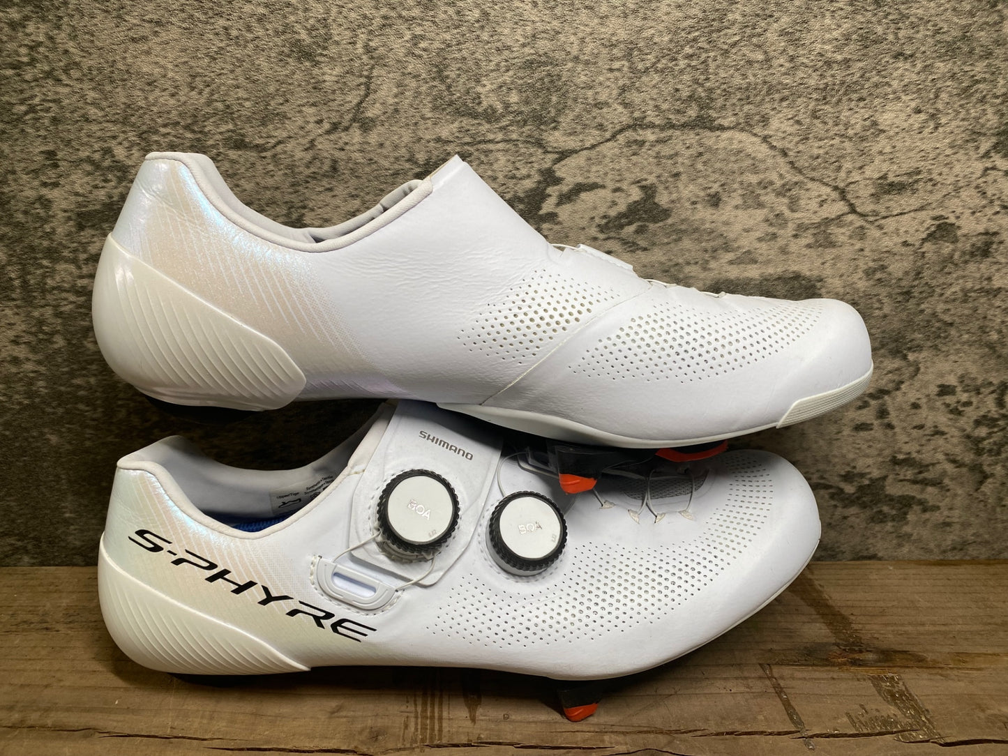 IK345 シマノ SHIMANO S-PHYRE RC9 SH-RC903M ビンディングシューズ 白 EU41.5 SPD-SL