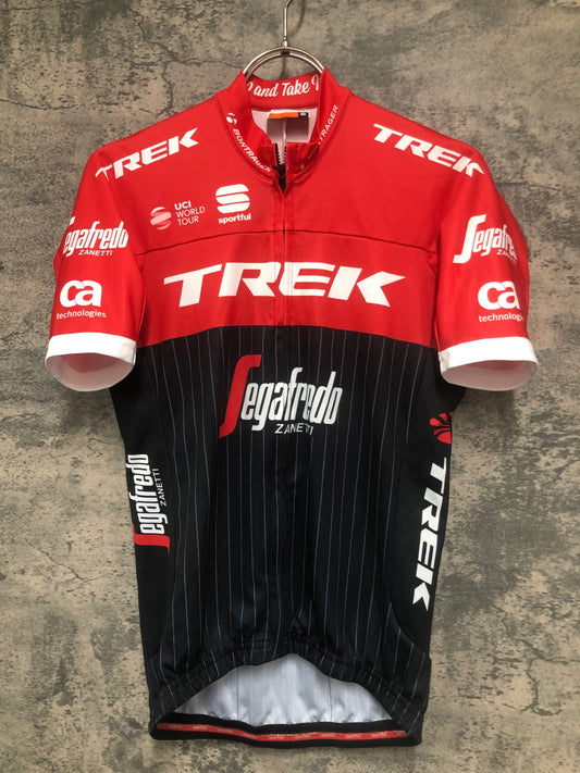IY167 スポーツフル sportful 半袖 サイクルジャージ 黒 赤 XS Segafredo ZANETTI
