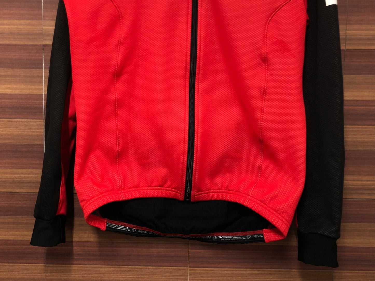 IS837 パールイズミ PEARLiZUMi WINDBRAKE 裏起毛 サイクルジャケット 赤黒 L