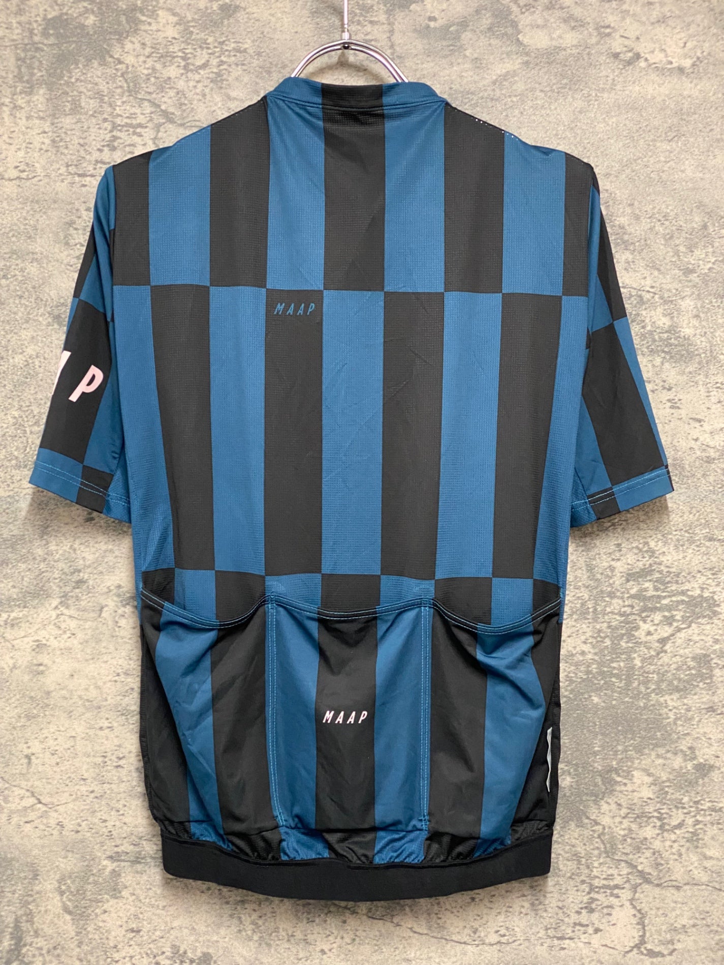 JB387 マープ MAAP PRO FIT JERSEY 半袖 サイクルジャージ 黒 青緑 M