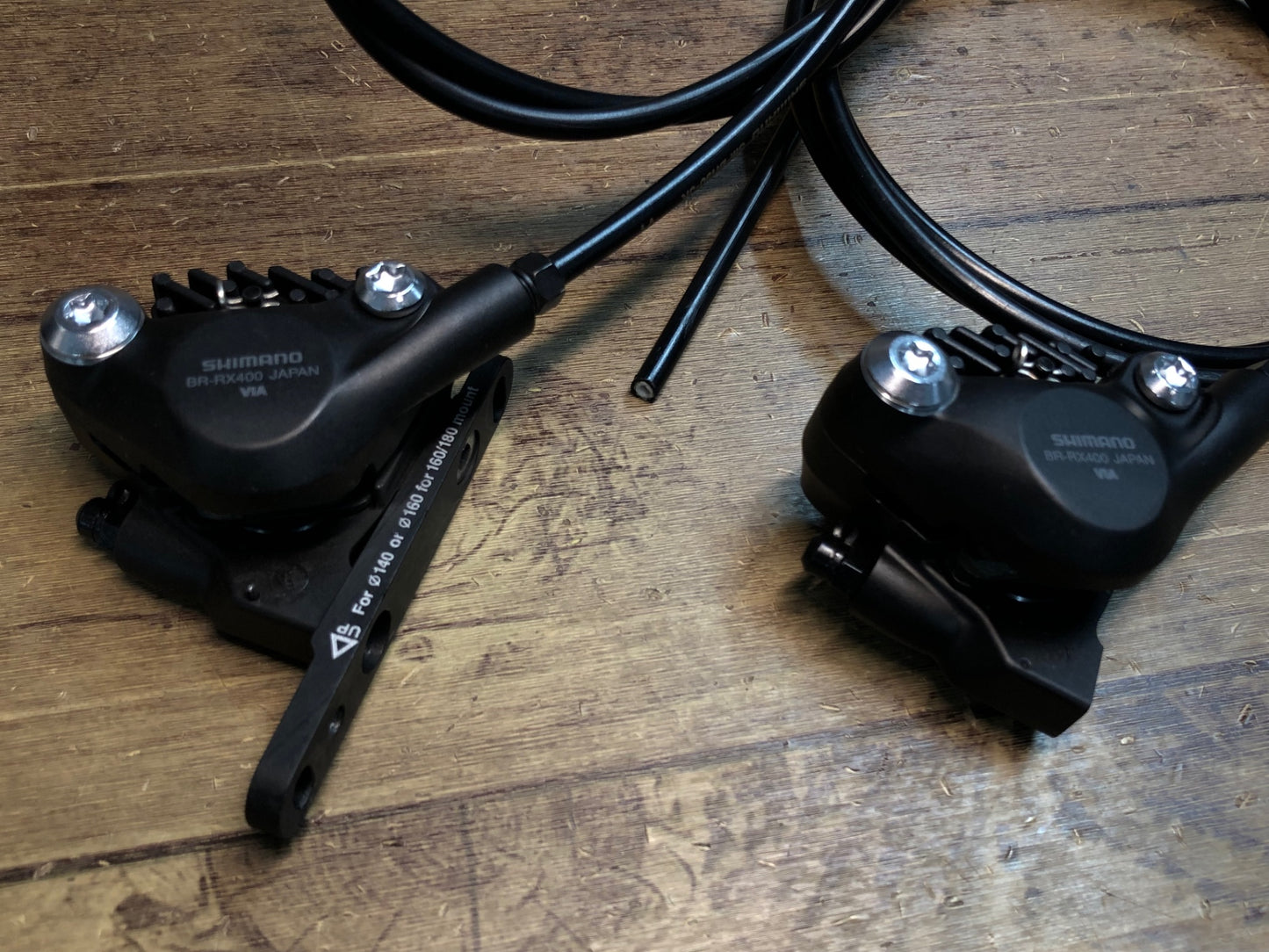 ID732 シマノ SHIMANO GRX BR-RX400 油圧 ディスクブレーキ キャリパー 前後セット