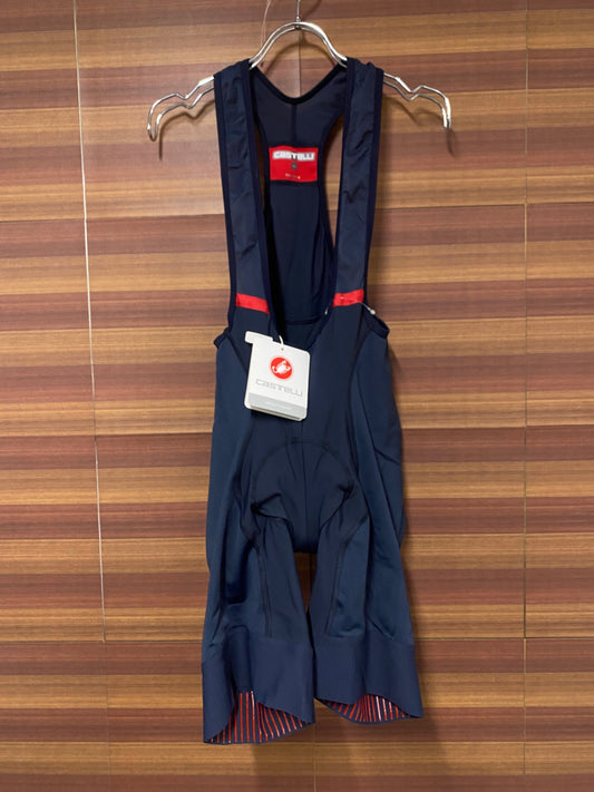 IQ184 カステリ CASTELLI ビブショーツ 紺 XL