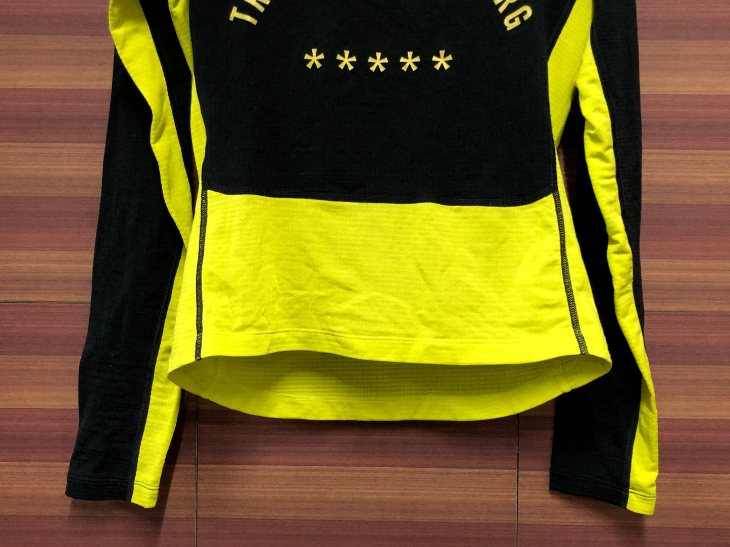 IQ661 ラファ Rapha PRO TEAM THERMAL BASE LAYER 長袖 ベースレイヤー 黒黄 M