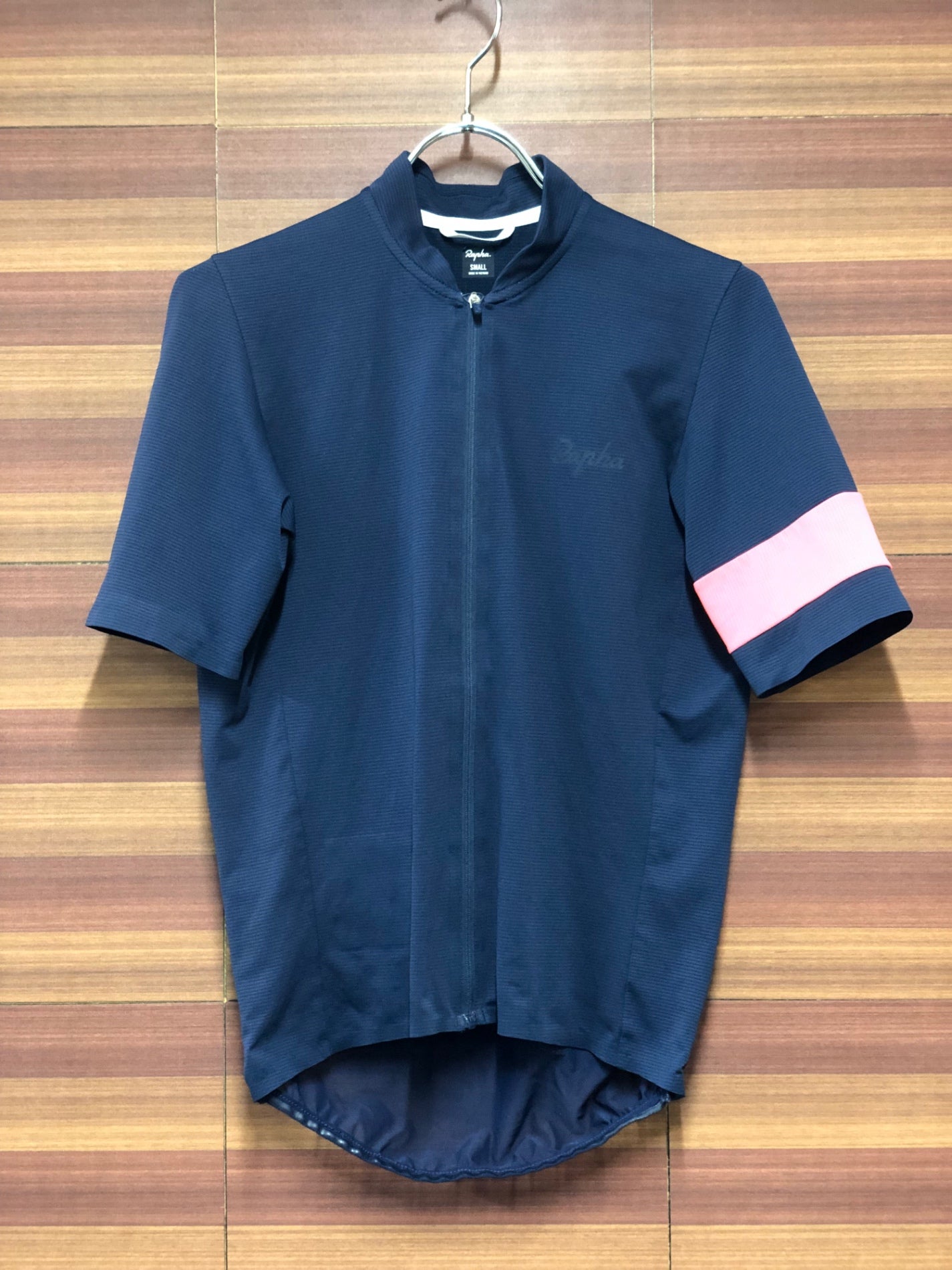 IK476 ラファ Rapha CLASSIC FLYWEIGHT JERSEY 半袖 サイクルジャージ 紺 S