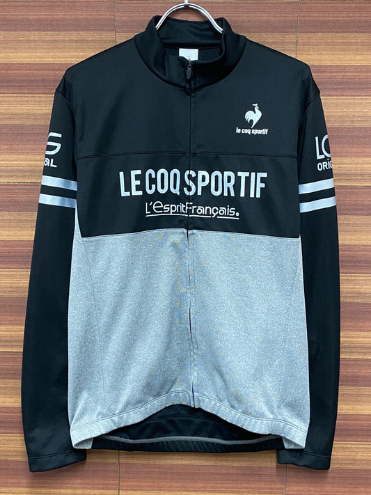 IM126 ルコック le coq sportif 長袖 サイクルジャージ 黒 Lサイズ