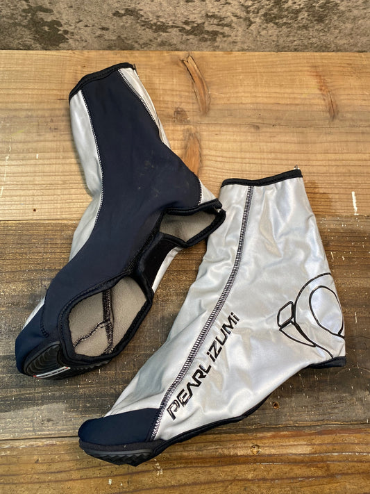 IP137 パールイズミ PEARL iZUMi シューズカバー シルバー 黒 M 裏起毛