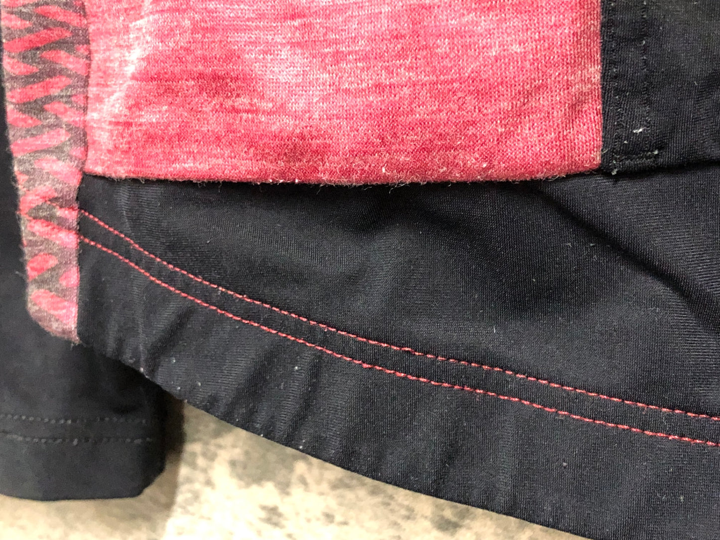 IY188 ドットアウト DOTOUT 長袖 サイクルジャージ 黒 総柄 XS