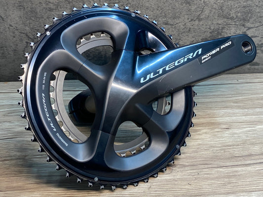 IW827 GIANT POWER PRO 両側パワーメーター クランクセット SHIMANO ULTEGRA FC-R8000 170mm 50/34T 刻印”SI” ※充電不良の為ジャンク