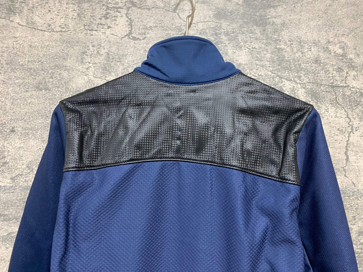 JB067 リオンドカペルミュール Lion de KAPELMUUR 長袖 サイクルジャージ 紺 黒 S 裏起毛