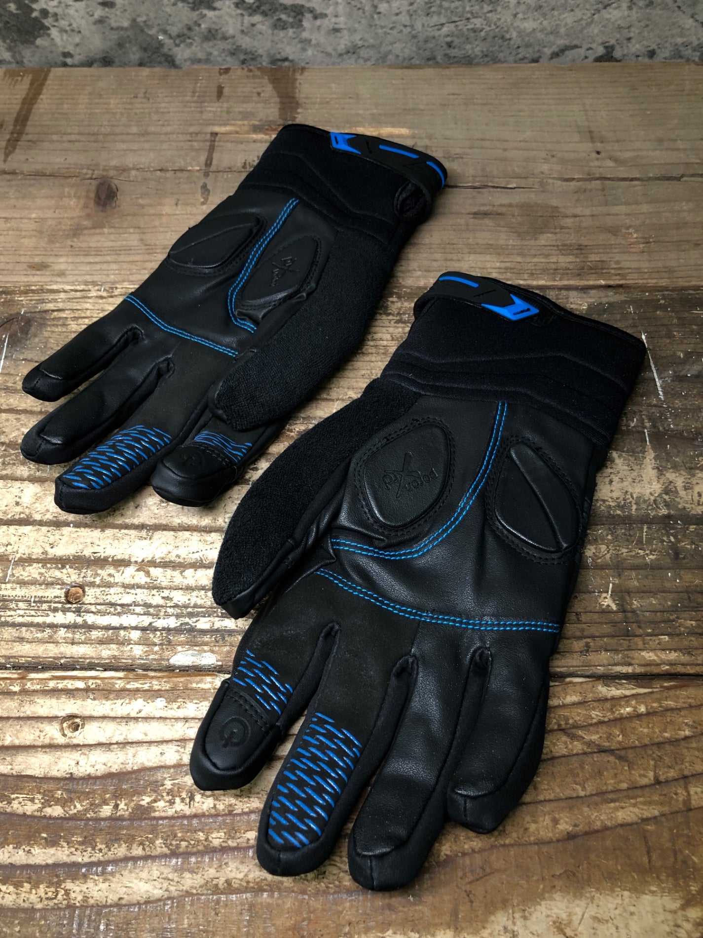 JA346 シマノ SHIMANO 長指 グローブ 黒 S METALLIC THERMAL TECH 裏起毛 WIND STOPPER