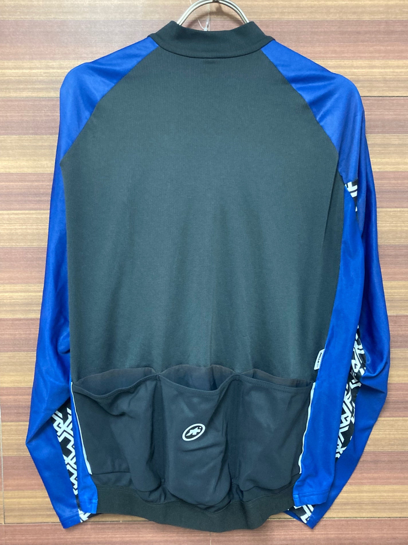 HS945 アソス assos MILLE GT Spring Fall Long Sleeve Jersey 長袖 青 黒 M ※擦れ