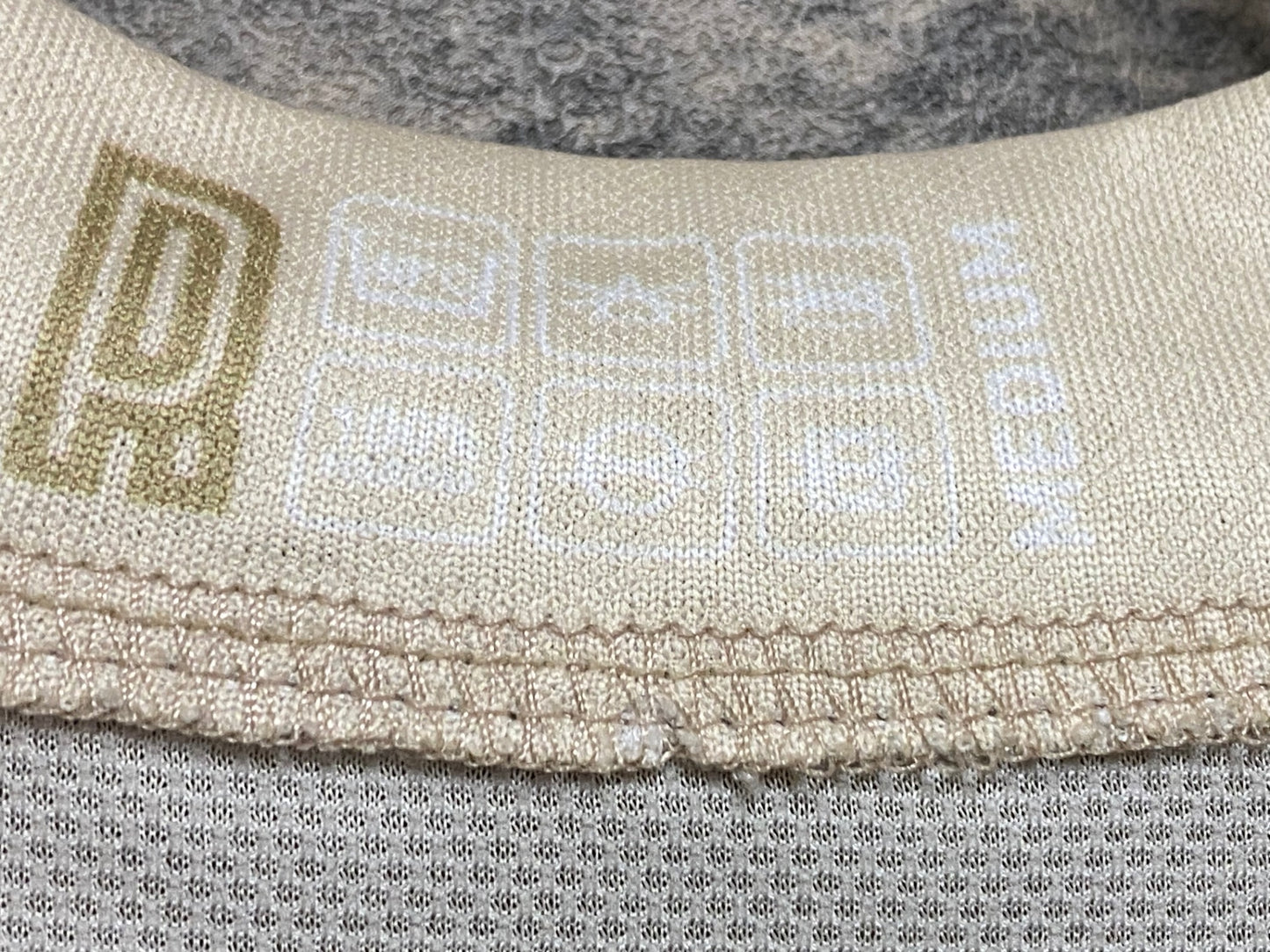 IV586 Primoz roglic Memory Web Cycling Jersey Gold 半袖サイクルジャージ ベージュ M