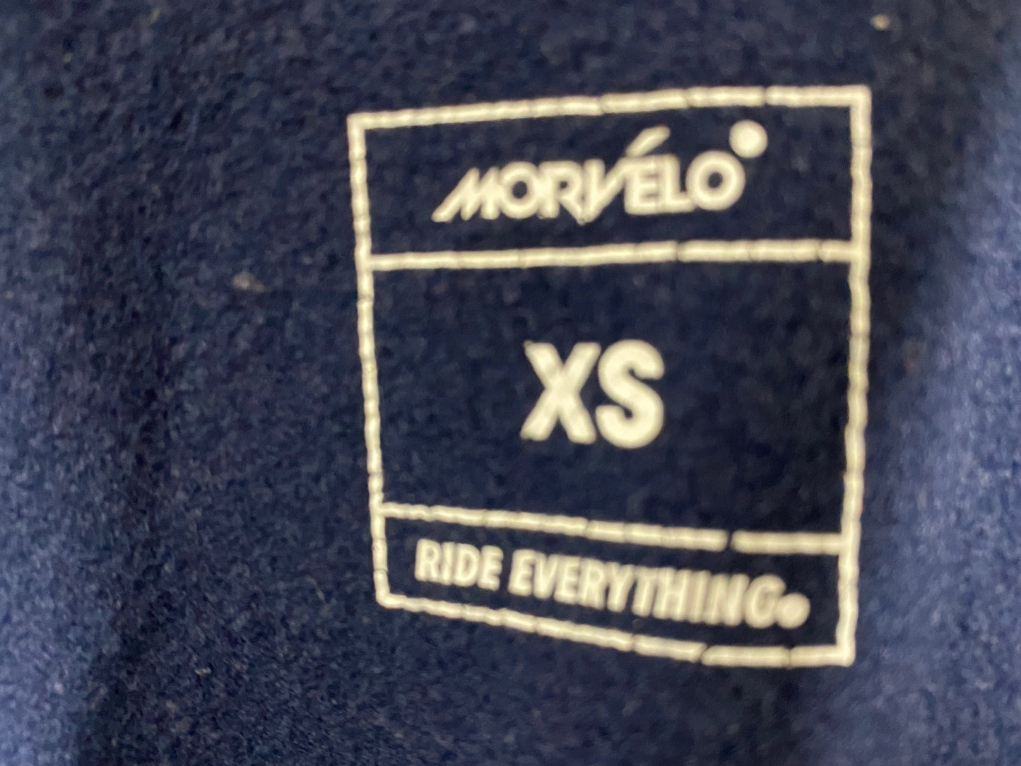 II592 モルベロ MORVELO ビブショーツ 紺 XS 裏起毛 ※擦れ大