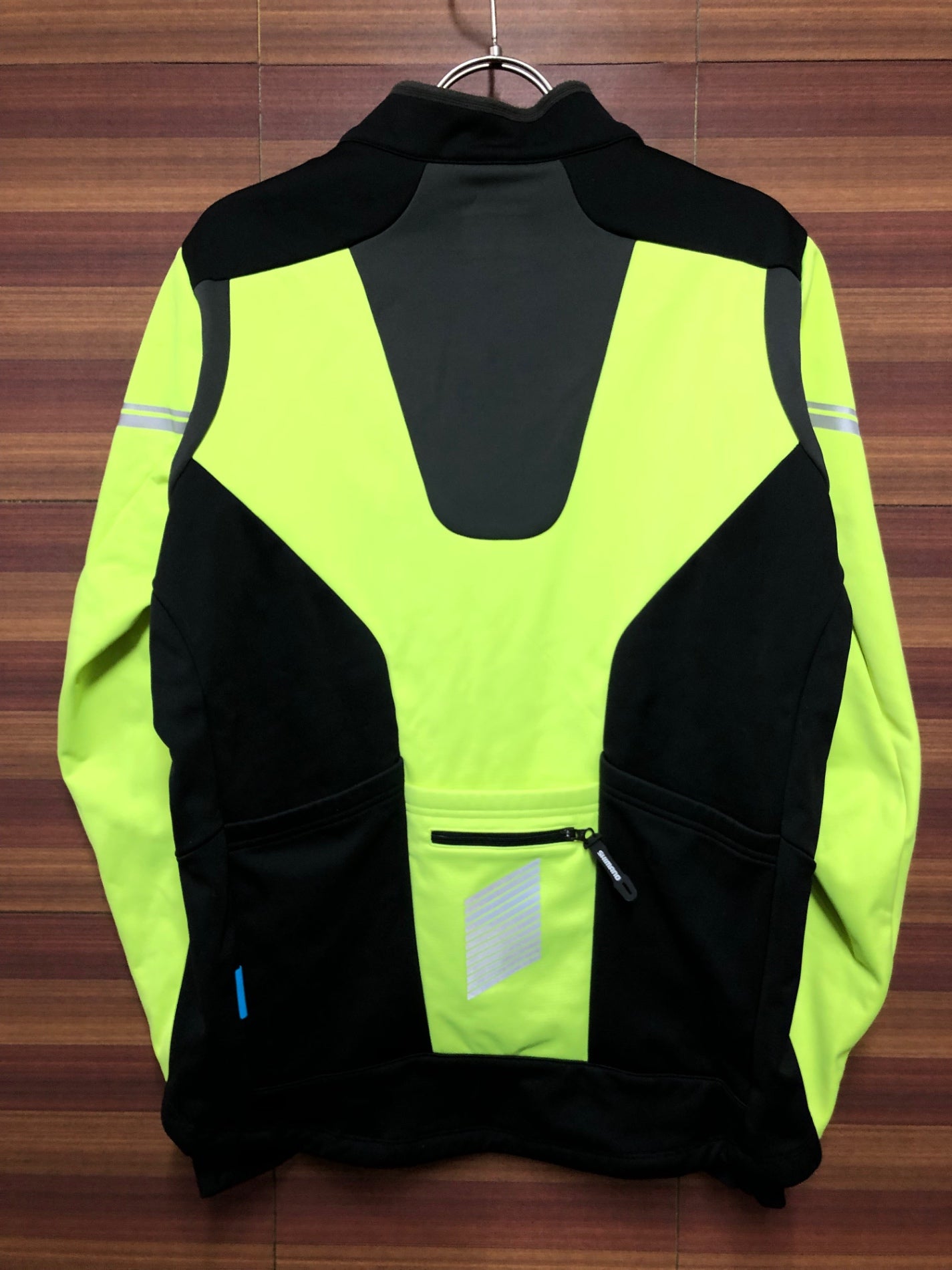 IN739 シマノ SHIMANO 長袖 サイクルジャケット 黄 L 裏起毛