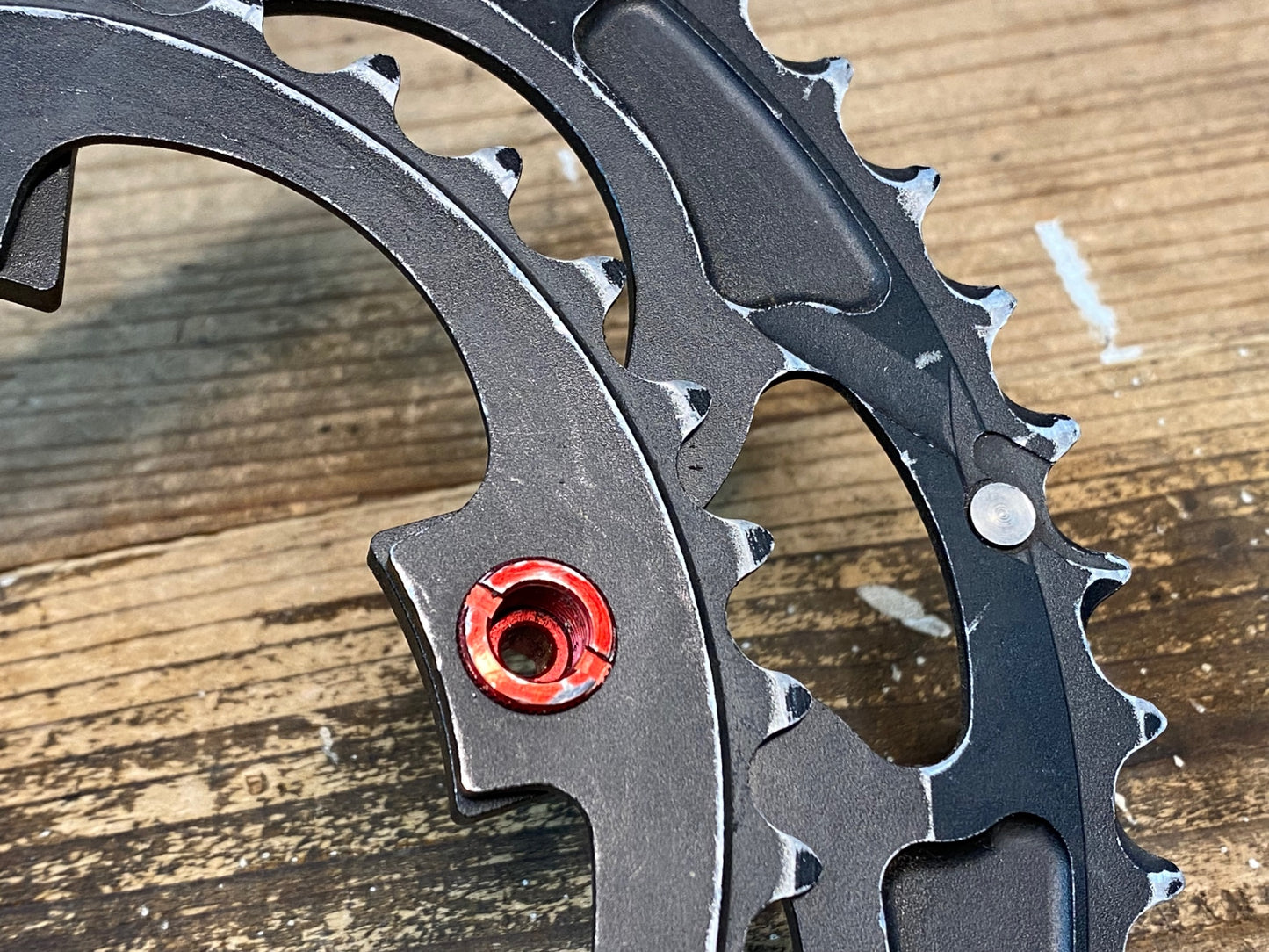 IO096 リデア RIDEA POWER RING チェーンリング 52/36T BCD110mm 楕円