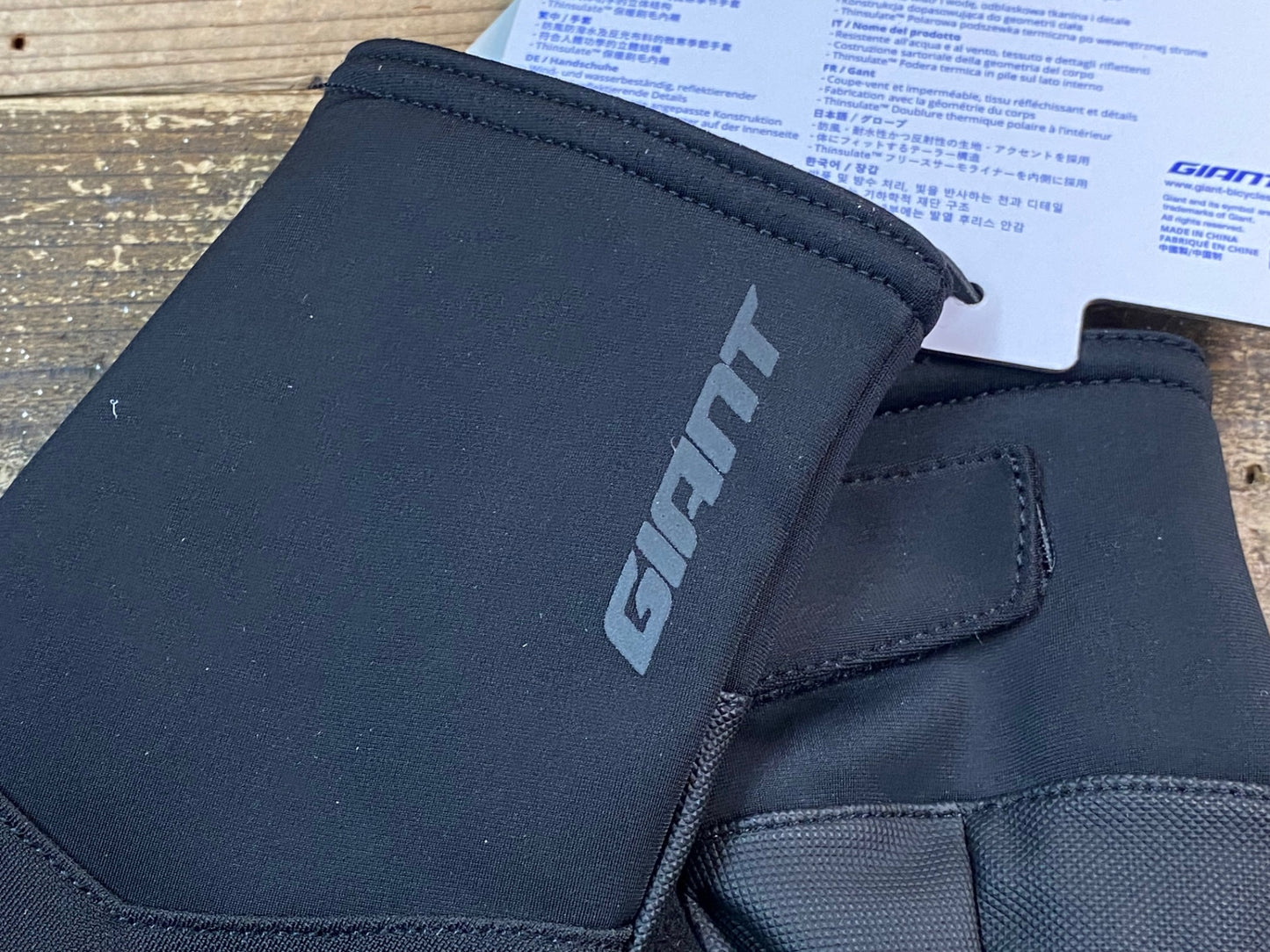 IV934 ジャイアント GIANT CHILL X グローブ 黒 XL 裏起毛