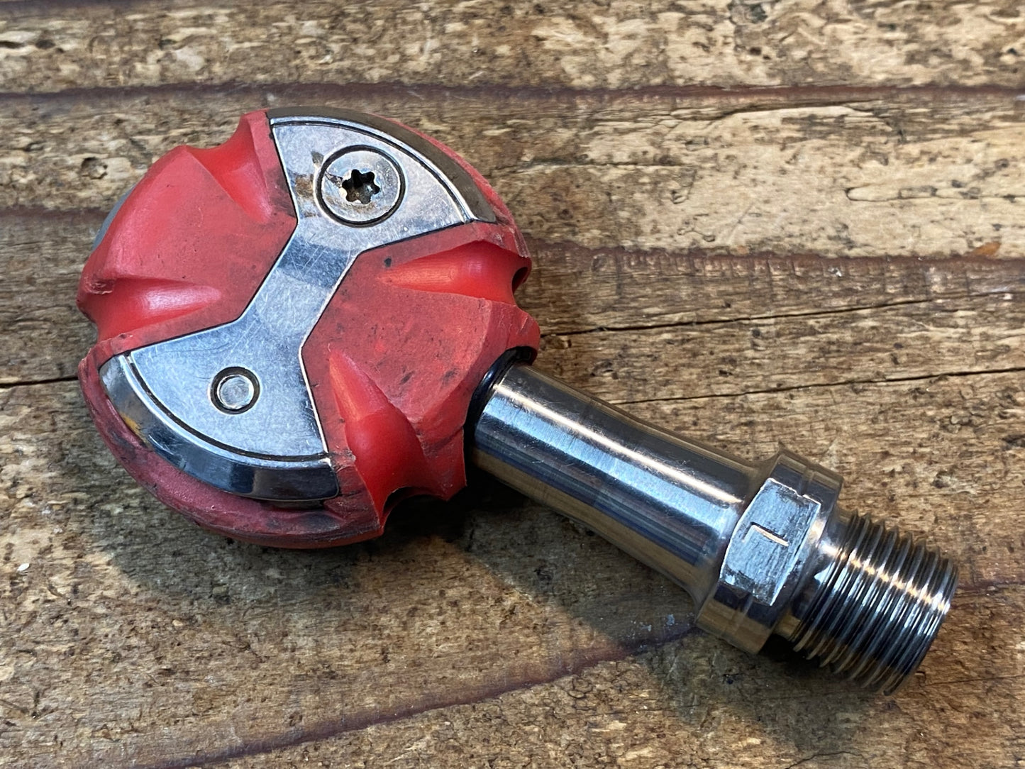 IS577 スピードプレイ Speedplay ZERO ビンディングペダル 赤 ステンレスシャフト