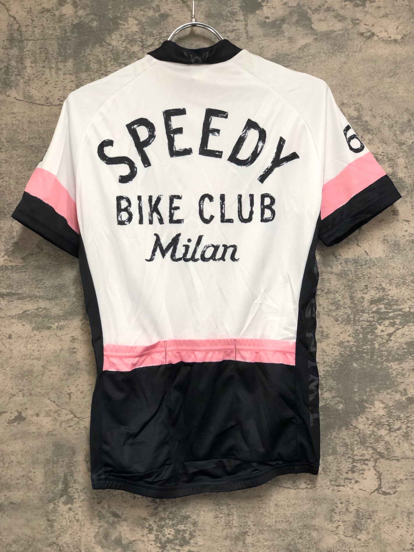 IW596 ツインシックス TWIN SIX 半袖 サイクルジャージ 白ピンク Ｍ 未使用品