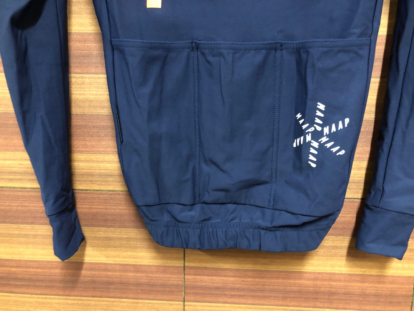 IM441 マープ MAAP TRAINING JERSEY 長袖 サイクルジャージ 濃紺 XS 裏起毛