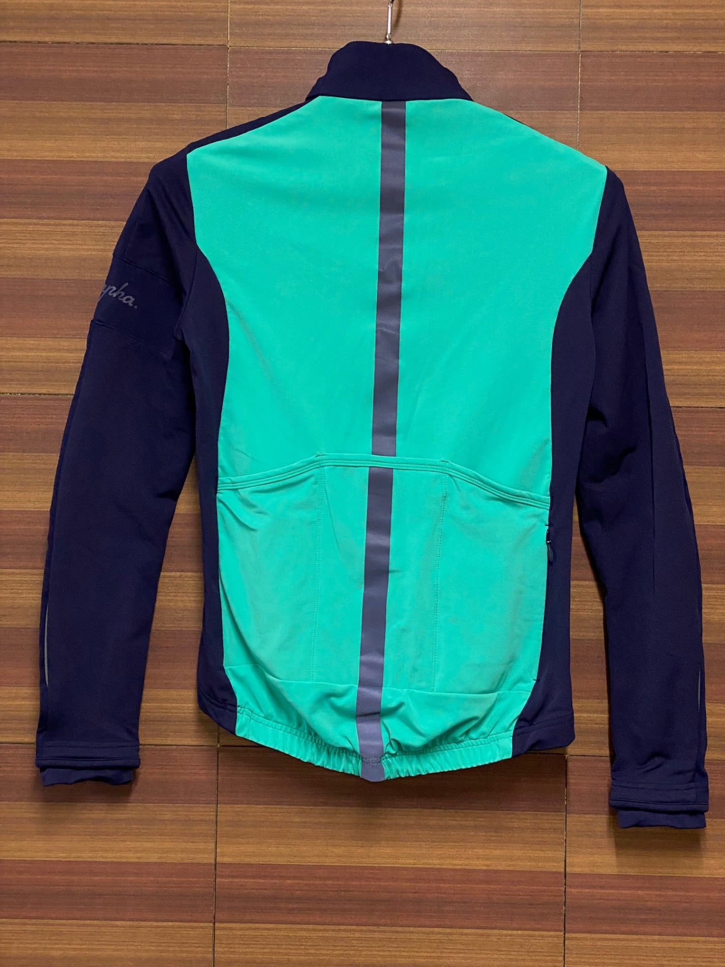 IJ205 ラファ Rapha SOUPLESSE JACKET ネイビー 長袖 サイクルジャージ ターコイズ XXS 裏起毛