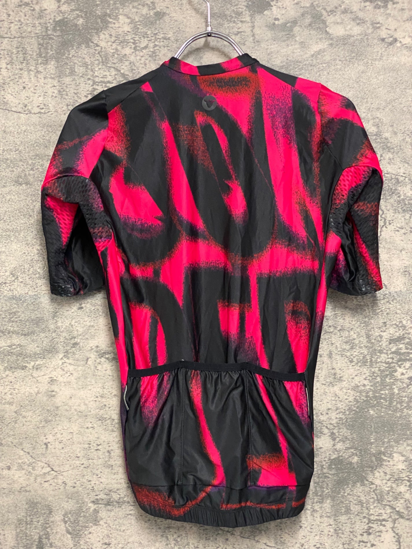 JA641 ブラックシープ BLACK SHEEP ESSENTIAL TEAM JERSEY 半袖 サイクルジャージ 赤 黒 S