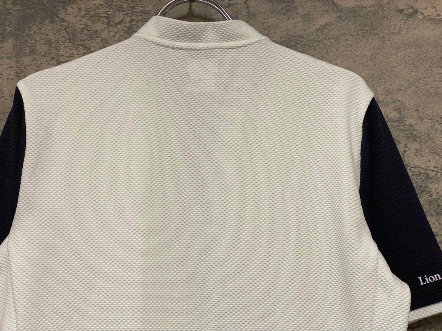 JB701 リオンドカペルミュール Lion de KAPELMUUR 半袖 サイクルジャージ 白 黒 L