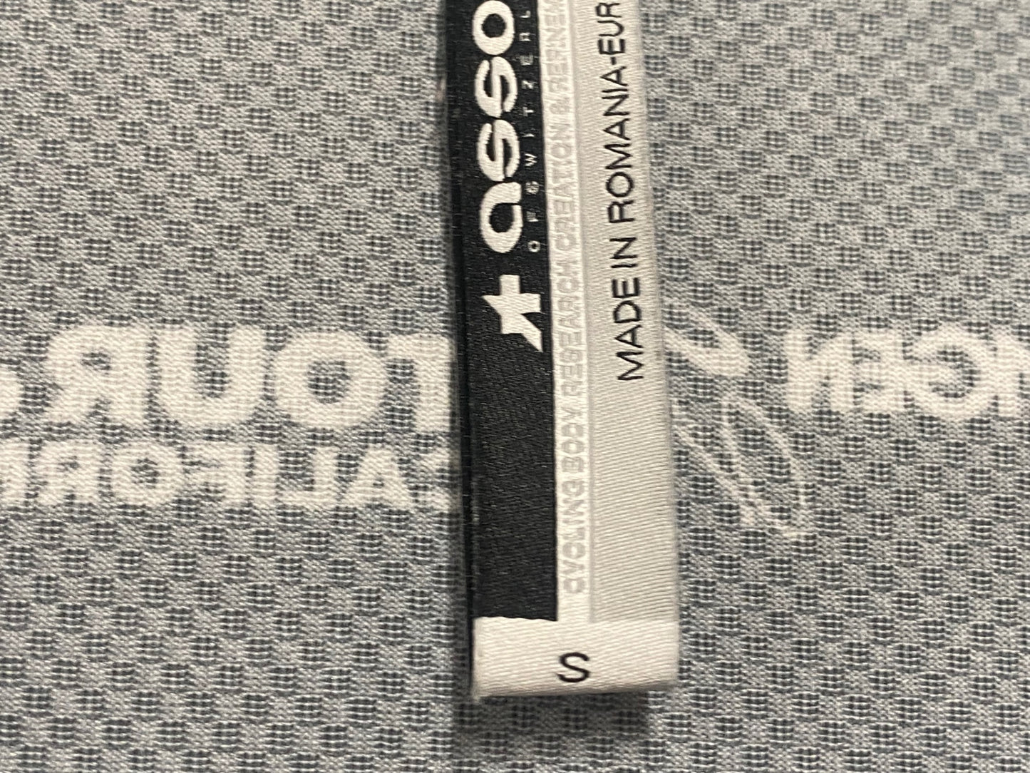 JB914 アソス ASSOS 半袖 サイクルジャージ グレー S AMGEN TOUR of CALIFORNIA チャリティージャージ