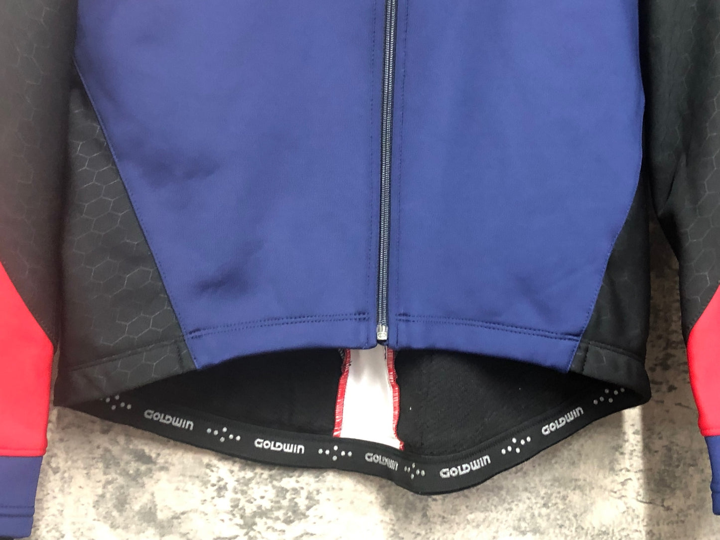 IX170 ゴールドウィン GOLDWIN 長袖 サイクルジャケット 紺 M 裏起毛