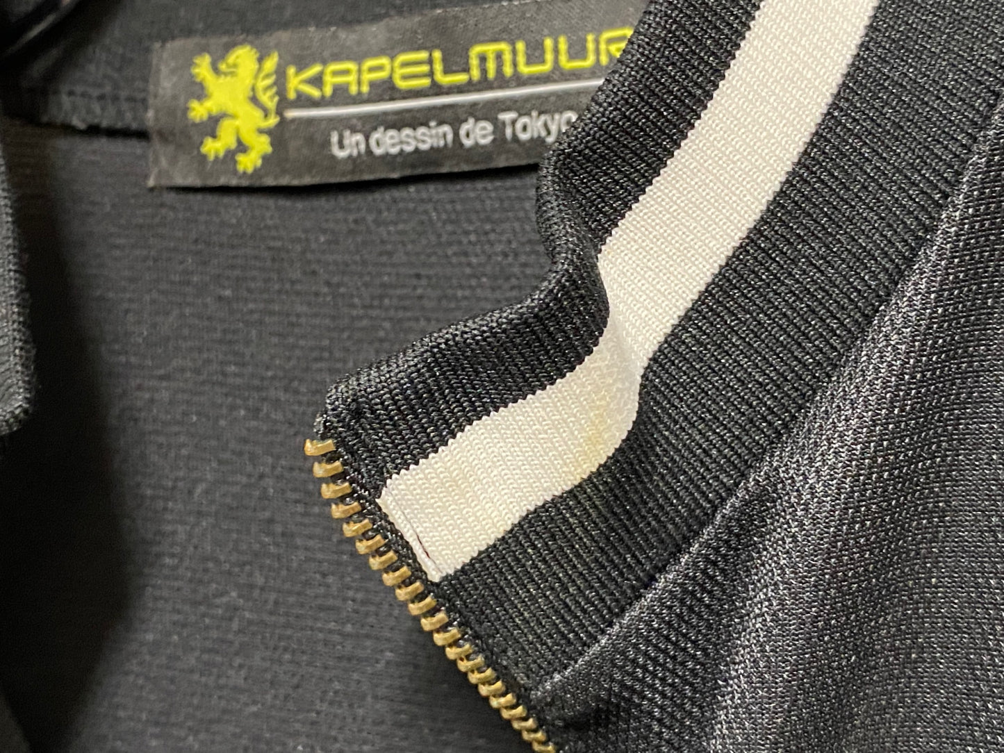 JC279 カペルミュール KAPELMUUR 半袖 サイクルジャージ 黒 L ハーフジップ