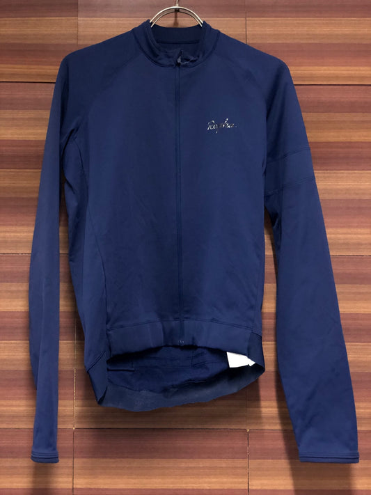 IT433 ラファ Rapha CORE LONG SLEEVE JERSEY 長袖 サイクルジャージ 紺 S 裏起毛