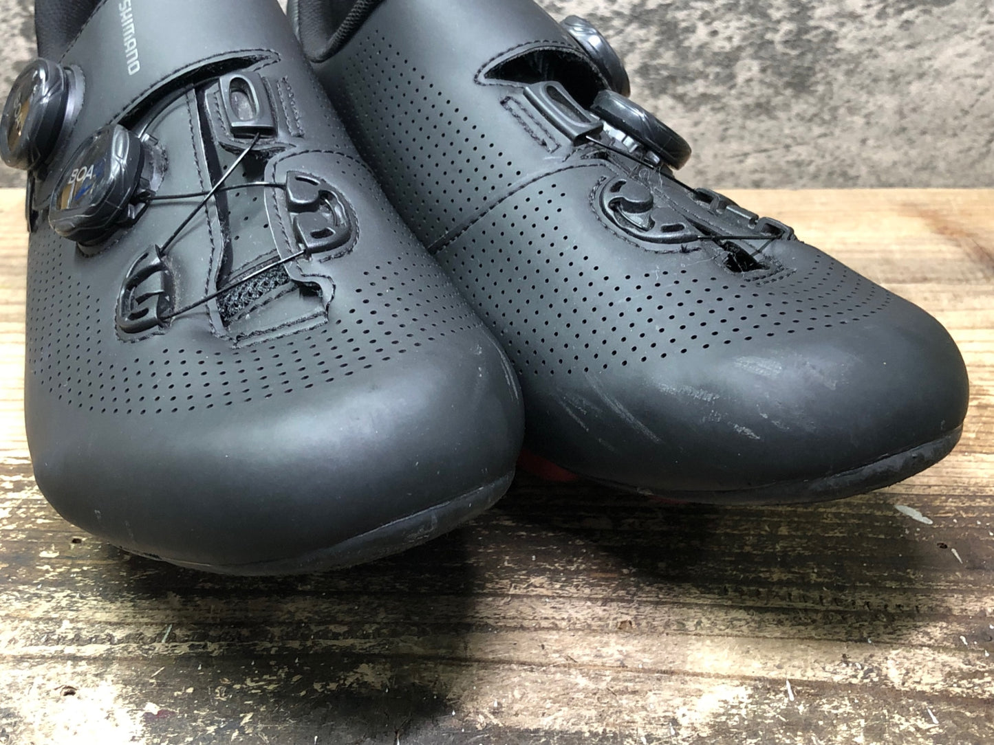 IY979 シマノ SHIMANO SHRC701M ビンディングシューズ SPD-SL 黒 EU43
