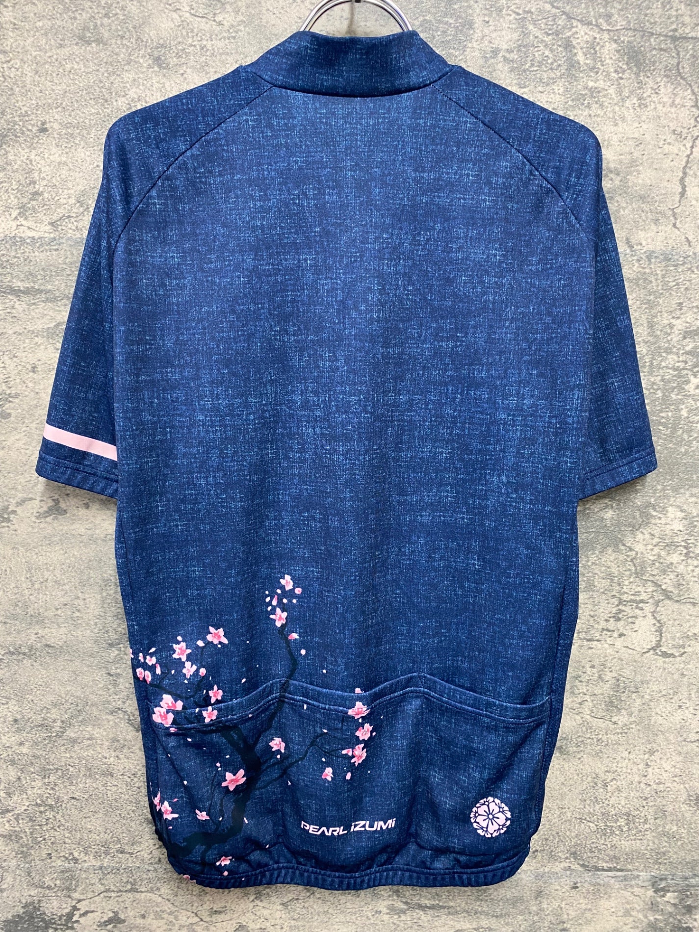 JB661 パールイズミ PEARL iZUMi 半袖 サイクルジャージ 紺 桜 XL