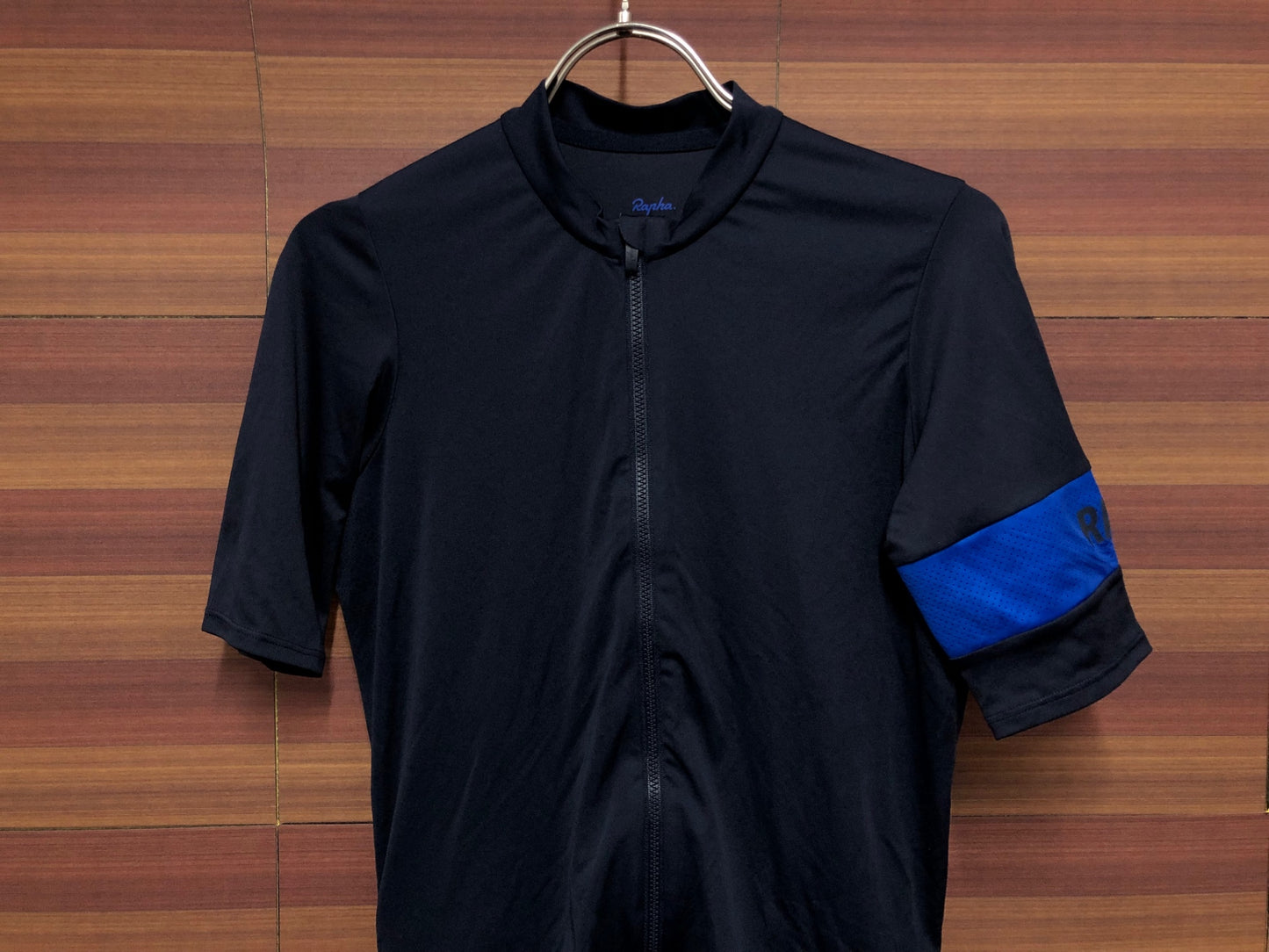 IN358 ラファ RAPHA PRO TEAM FLY WEIGHT JERSEY サイクルジャージ 半袖 ネイビー S