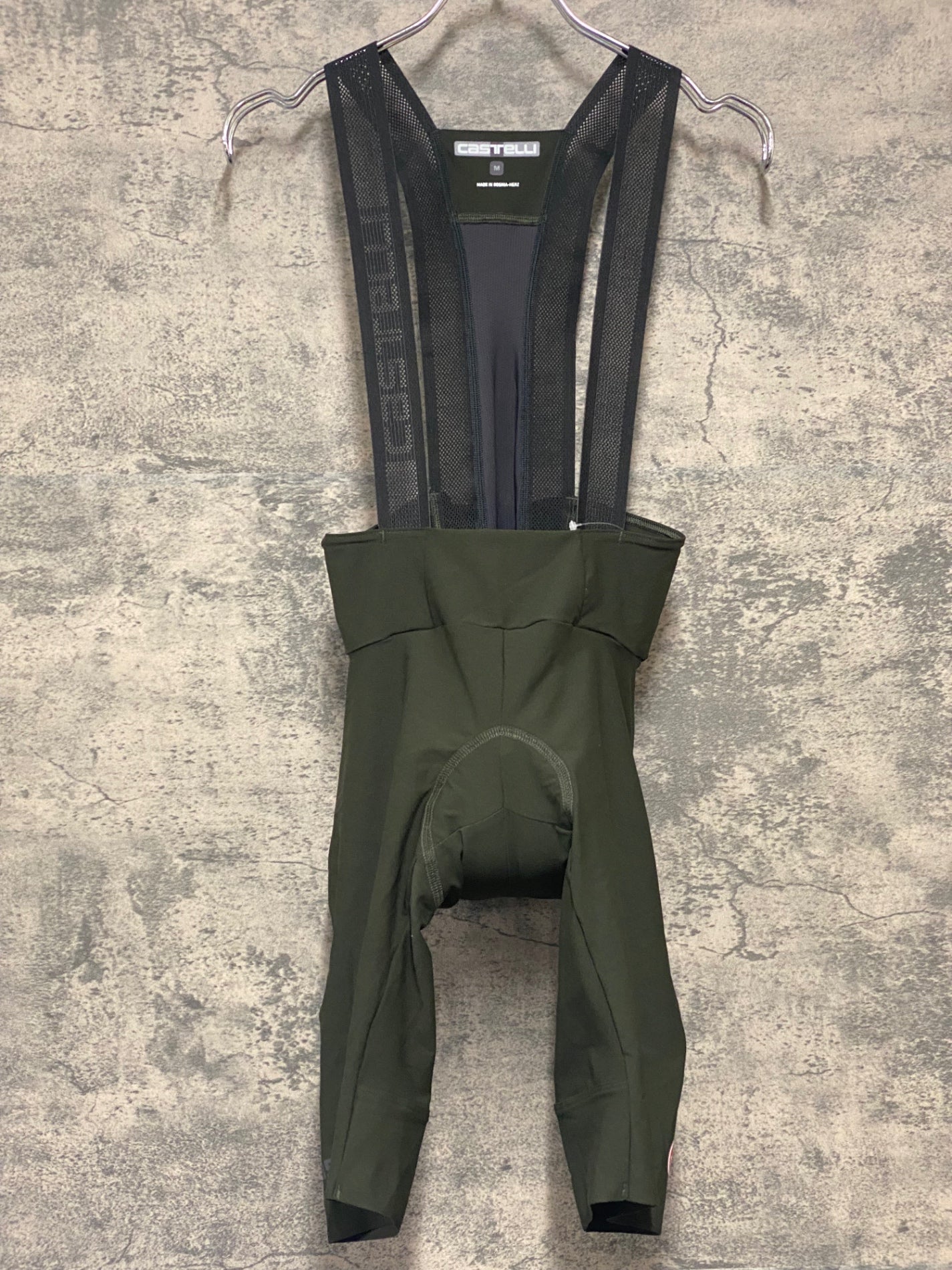 IZ178 カステリ CASTELLI ビブショーツ 深緑 M