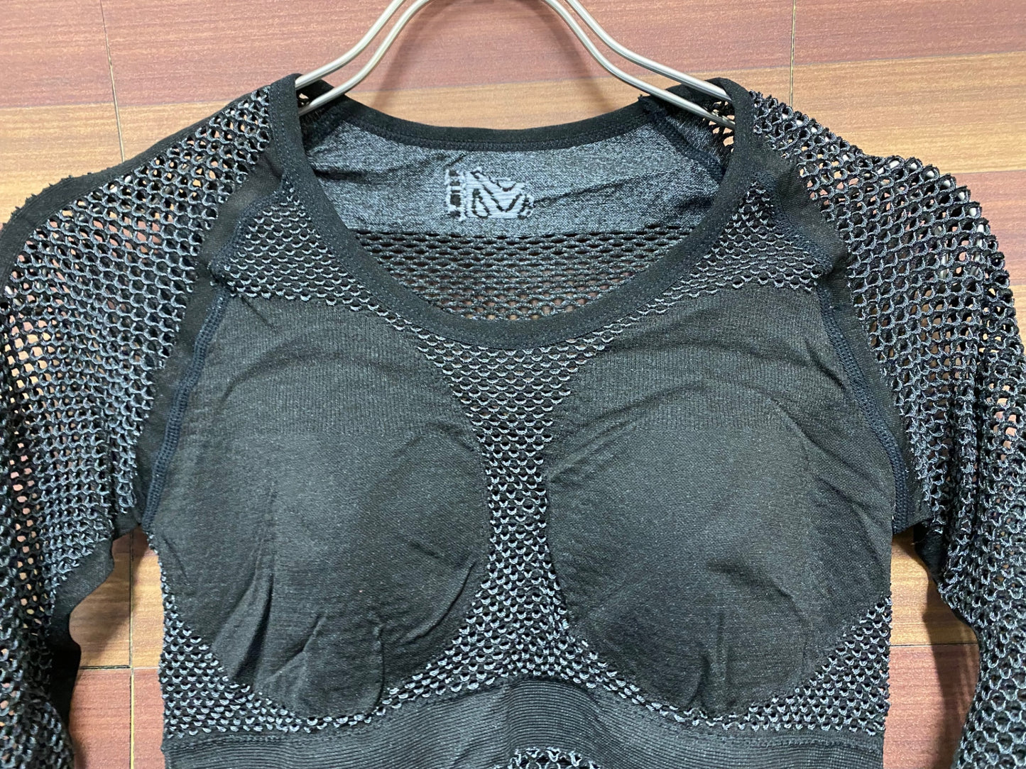 IQ213 ミレー MILLET 七分袖 ベースレイヤー 黒 レディース サイズSAB メッシュ