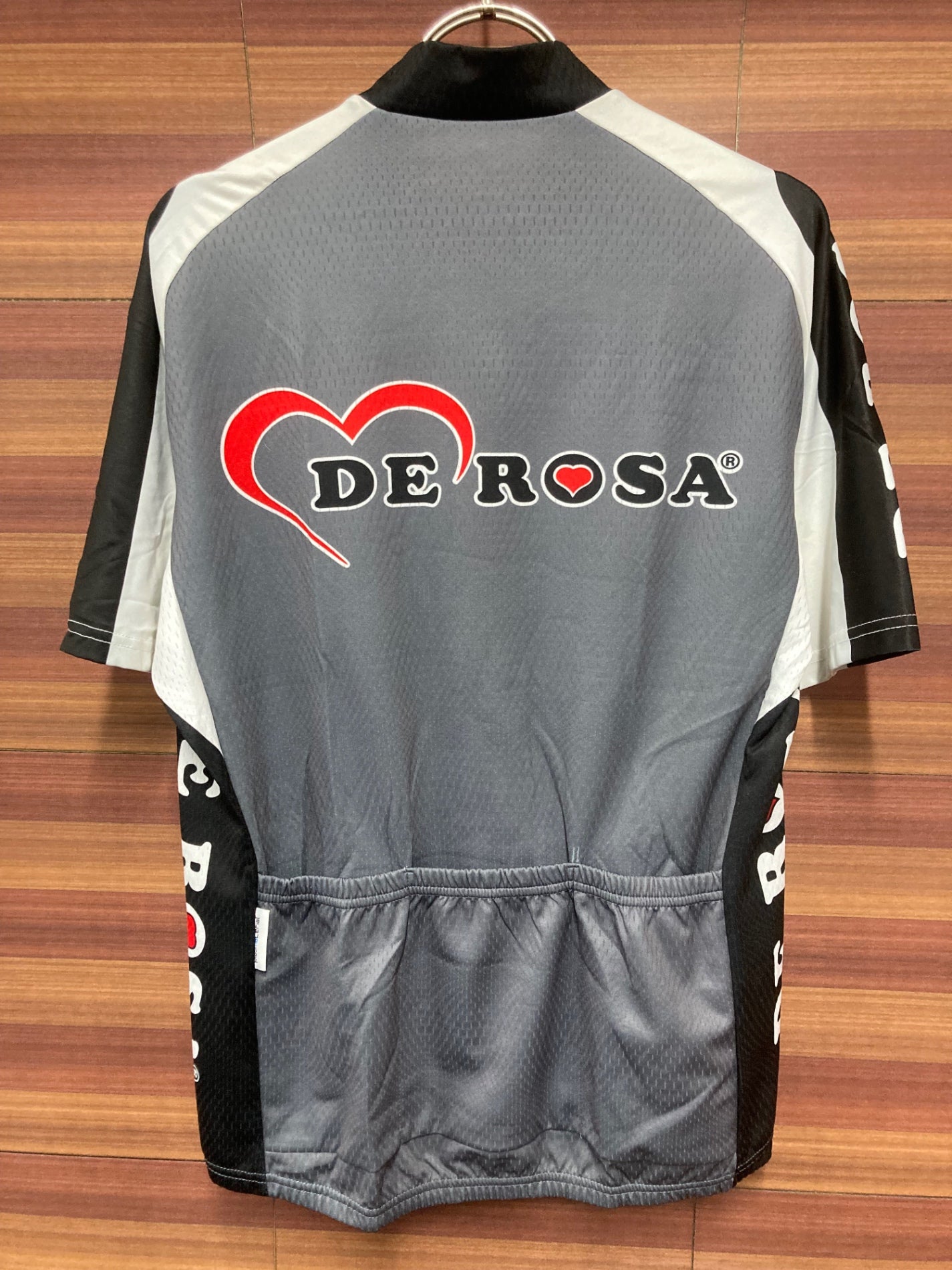 IQ350 デローザ DE ROSA 半袖サイクルジャージ グレー L