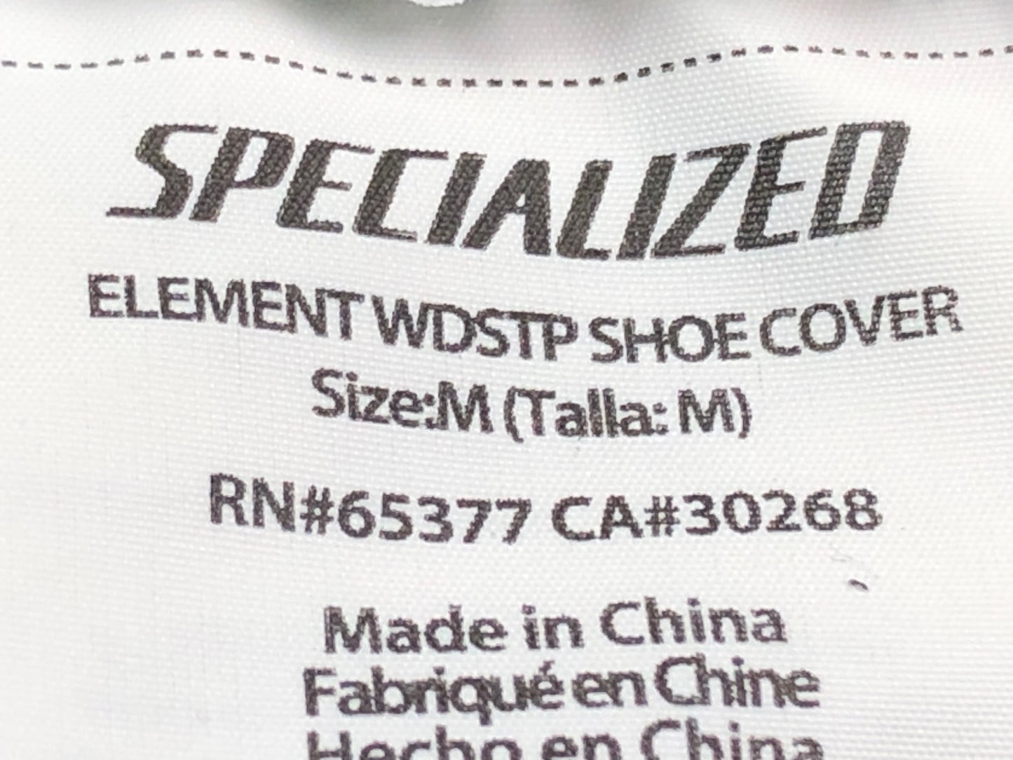 IL725 スペシャライズド SPECIALIZED シューズカバー 黒 M