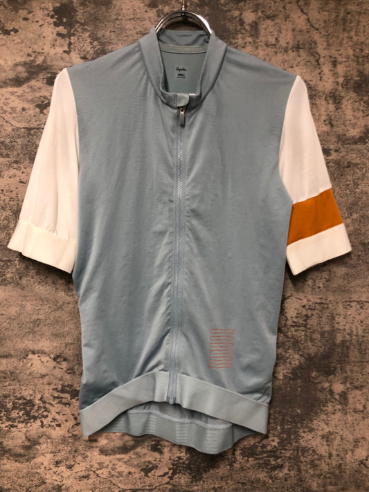 IW265 ラファ Rapha PRO TEAM TRAINING JERSEY 半袖 サイクルジャージ S 水色